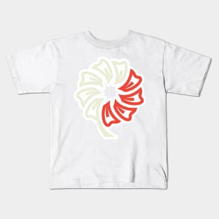 Tooth Flower circle pattern for Dental logo design. Dental care logo design. Kids T-Shirt